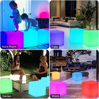 Chaude Extérieure Étanche Décoration Couleur cube Led Glowing Cube Led Ball Lumière pour Garden Party De Mariage Boîte de Nuit lampadaires