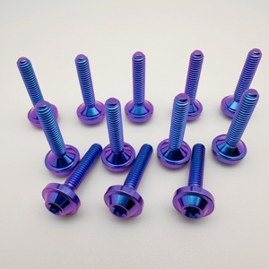 Titan hợp kim phẳng đầu cường độ cao siêu nhẹ CNC gia công xe gắn máy bu lông ốc vít của Trung Quốc - Product Image 2