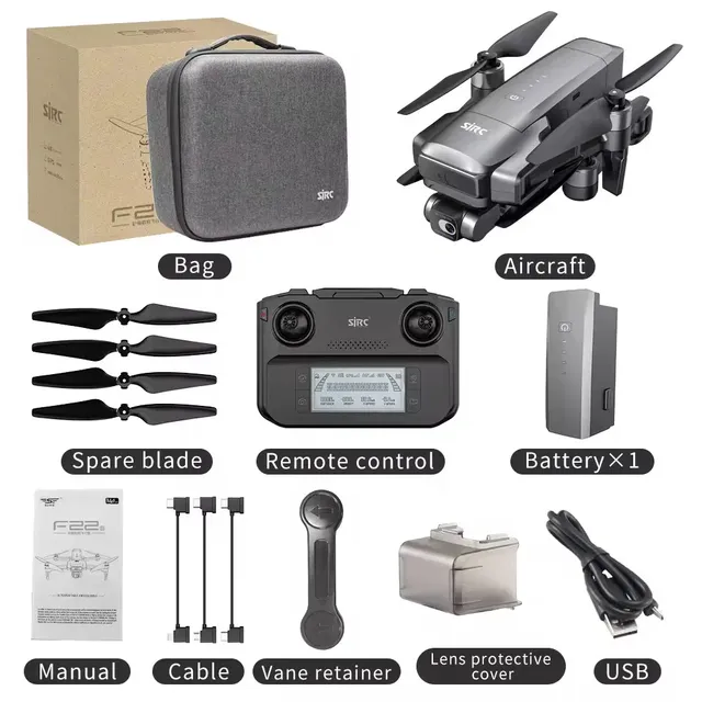 Hot Selling F22 4K Camera Drone Professional with GPS Positioning Brushless Foldable Drone