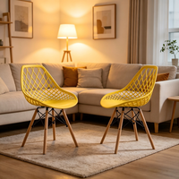 Chaise d'extérieur respirante et imperméable en PP de haute qualité, idéale pour salon, restaurant, balcon, école et extérieur – Meilleure vente