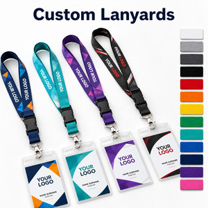 Cordon personnalisé avec porte-badge rétractable et porte-badge d'identification pour bureau, exposition, événement scolaire, pack cadeau promotionnel - Product Image 1