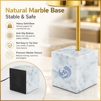 Lampe chauffante de buffet XINGPAI en acier inoxydable, dorée, pour équipement hôtelier et de restauration arabe, idéale pour le maintien au chaud des aliments lors de buffets et services de traiteur.