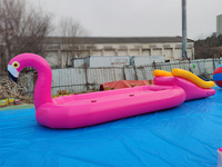 HTH Commercial Bateau gonflable en PVC Flamingo, pour jeux aquatiques et canapé tractable, équipement de divertissement aquatique, capacité 100-500 kg