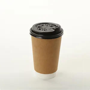 Wholesale Custom Logo Disposable Eco-Friendly Double Wall Coffee Paper Cup