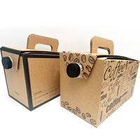 Boîte isotherme portable en carton pour café, personnalisable, en gros, jetable, durable, imperméable, enduite de PE, de qualité alimentaire