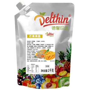 Delphin Ingrosso 12 Gusti Purea di Mango 1kg Polpa di Frutta per Negozi di Tè al Latte e Panetterie - Product Image 3