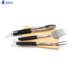 Hongfa Stainless Steel BBQ Fork Heat Resistance Grill Tool For Outdoor Cooking - Product Image 4