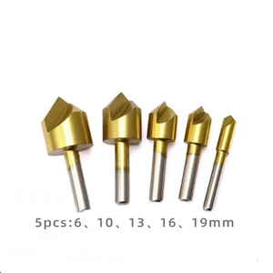 Sistema británico 3/8 ''1/2'' 3/4 ''Flauta simple recubierta de Titanio Cortador de biselado de 90 grados <span class=keywords><strong>Prensa</strong></span> de taladro de chaflán - Product Image 6