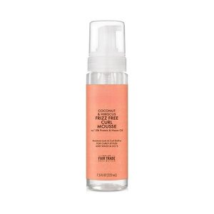 Mousse coiffante pour cheveux à l'huile de coco biologique avec une tenue forte et un volume accru pour les extensions de cheveux - Product Image 1