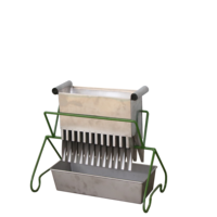 Divisor de muestra tipo deflector cerrado y sellado, para dividir la muestra vertical uniformamente