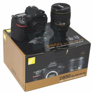 Appareil photo reflex numérique professionnel HFT D850 avec objectif <span class=keywords><strong>VR</strong></span> 24-120 mm, plein format, vidéo 4K UHD, carte SD, vente en gros - Product Image 1