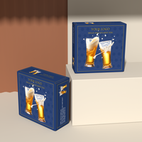 Boîtes d'emballage personnalisées en carton ondulé pour coffrets de spiritueux, champagne, whisky, bouteilles de vin rouge, boîtes en papier pour envoi postal