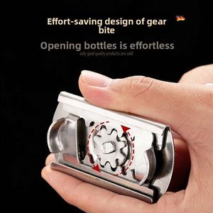 Ouvre-bouteille en acier inoxydable pour bouteilles en plastique/bocaux/capuchons à vis, gadget de cuisine en métal, outil promotionnel pour bars, cadeaux promotionnels - Product Image 3