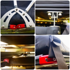 Tente de toit souple pour voiture, SUV, camionnette, abri solaire, 4 saisons, légère, pour 2 personnes - Product Image 3
