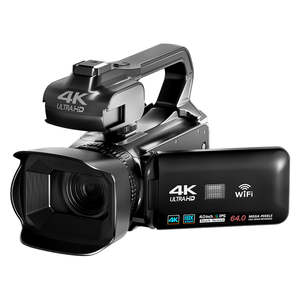 Caméra vidéo 4K en promotion, caméscope DV avec écran tactile 4,0'', zoom numérique 18X, prise en charge du Wi-Fi, caméra de vlogging pour YouTube - Product Image 1