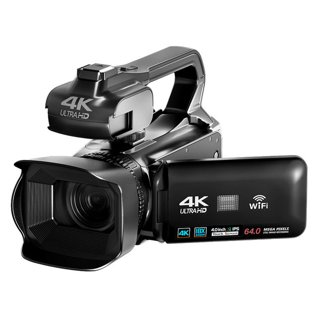 Newest Factory Price 4K Video Camera 4.0'' Touch Screen 18X Digital Zoom CMOS 13MP 120 Wide Angle Support WiFi Vlogging Camera