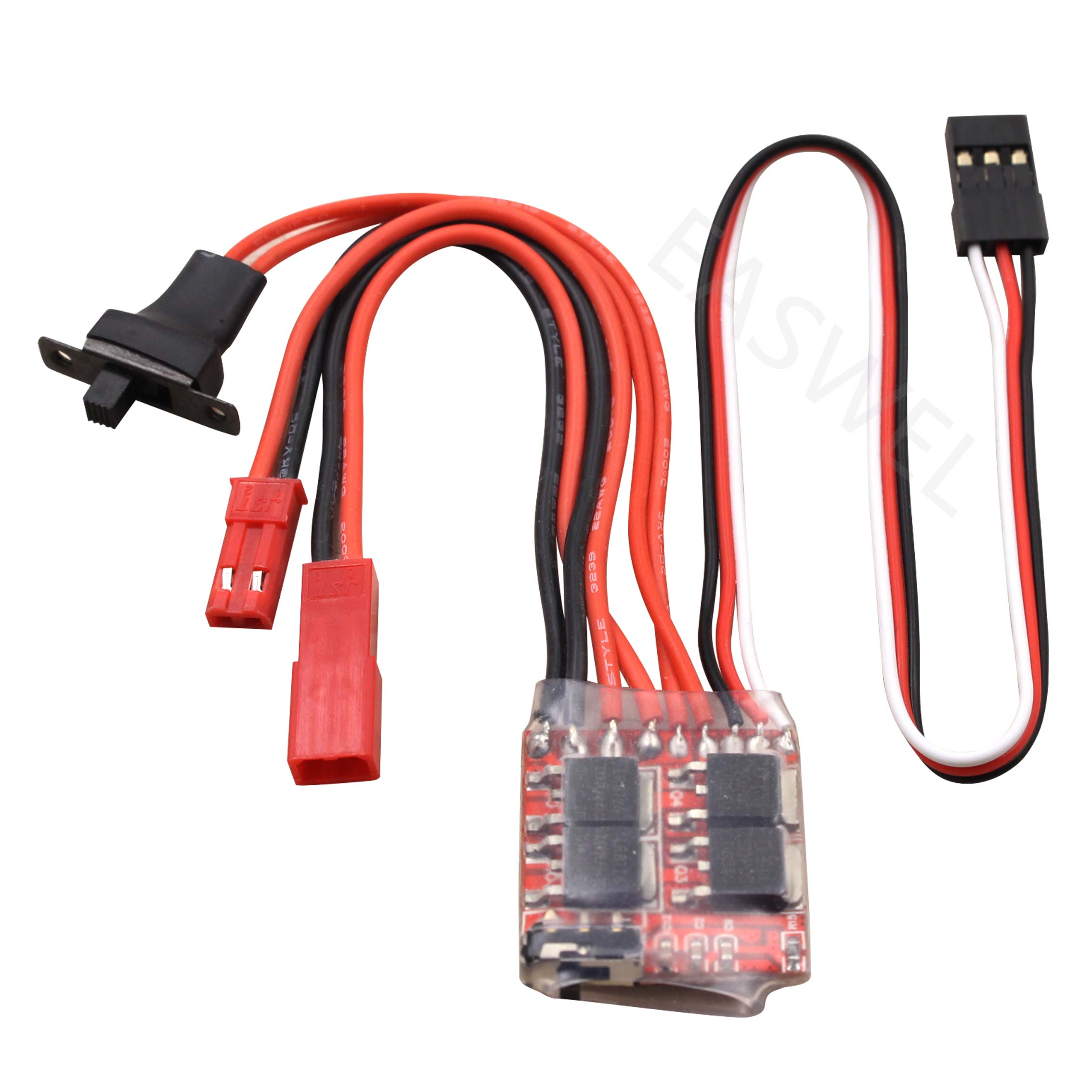 Contrôleur De Vitesse ESC Brossé 20A - Pour Voiture/bateau RC - Fonctions Avant/arrière/frein - Tension 3-9,4V - 4