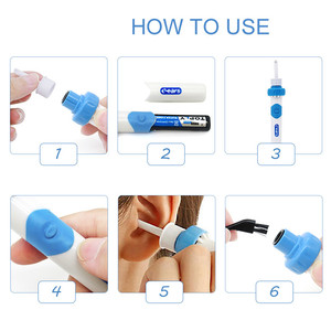 Kit d'enlèvement de cérumen électrique automatique Portable <span class=keywords><strong>aspirateur</strong></span> d'oreille confortable Solution de nettoyage riche en fonctionnalités - Product Image 6