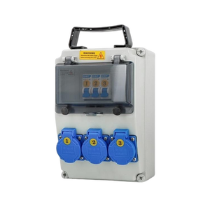 Three-pin socket + 1P air <b>switch</b>, ramp-style socket box, Support customization. Contact customer service for a quote - Product Image 1