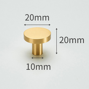 Nieuwe Single Hole Moderne Massief Messing Kast Handvat Knop Kledingkast Schoenenkast Meubellade Deur Messing Handvat - Product Image 2