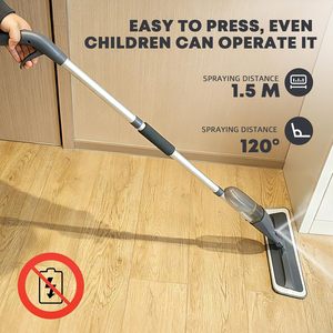 Wholesale Grey Microfiber Wet and Dry Microfiber Spray <b>Mop</b> for Floor Cleaning 360 Rotary Lazy <b>Flat</b> Dust <b>Mop</b> - Product Image 6