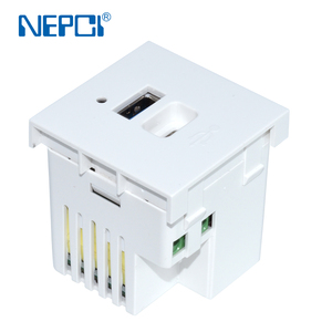 Neues Modell USB-A C Dual-Ports schnelles Schnell laden 45*45mm Ladegerät Modular 65W max USB-Steckdosen AC-Steckdosen - Product Image 3
