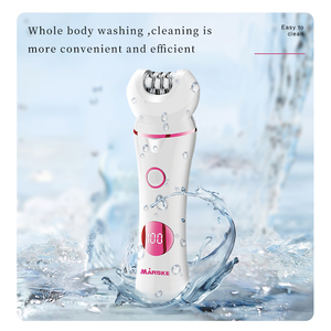 Depiladora eléctrica inalámbrica recargable para mujer con funciones de eliminación de vello húmedo y seco pinzas <span class=keywords><strong>afeitado</strong></span> recorte diseño impermeable - Product Image 2