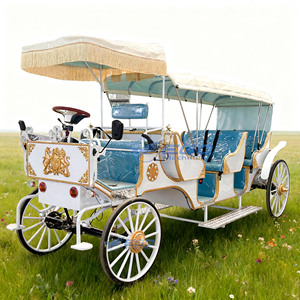 Calèche royale électrique populaire pour mariages / Calèche de transport spéciale de luxe pour mariages, de haute qualité, style conte de fées - Product Image 1