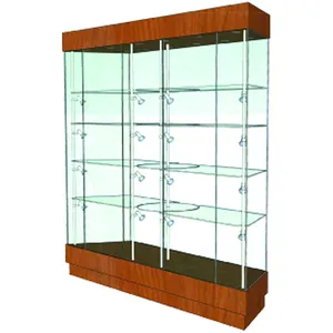 Showcase Modern Counter Glass Vitrine Cabinet Jewelry Display Showcase With LED Light For Jewelry Watch Shop