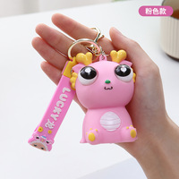 Porte-clés Dragon en PVC à yeux saillants, jouet anti-stress à presser, unisexe, multicolore, à partir de 8 ans, accessoire cadeau