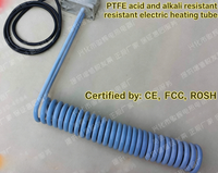 Fil chauffant en fibre de carbone en caoutchouc silicone électroplaqué téflon en forme de L / Ligne de production résistante aux acides et aux alcalis