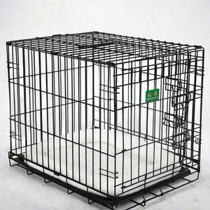 Vente en Gros de <span class=keywords><strong>Cage</strong></span> pour Chien et Chat à Motif Solide de Grande Taille Construction Simple et Durable en Fer Noir en Acier Inoxydable pour Usage Intérieur et Extérieur - Product Image 2