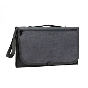 Tapis à langer multifonctionnel portable avec logo personnalisé, en polyester imperméable, avec poche - Product Image 3