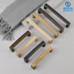 JAYHOO Poignées de meuble en laiton, forme barre, finition brossée, design minimaliste pour portes de placards et tiroirs de cuisine - Product Image 4