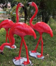 Customized Ip65 3d Flamingo Led Garden <b>Light</b> Transparent Resin Fiberglass Structure <b>For</b> <b>Outdoor</b> Christmas Lawn Festival - Product Image 1