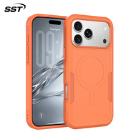 Étui de téléphone magnétique robuste 2-en-1 hybride antichoc en TPU et PC – Coque de protection durable pour iPhone 17 18 Pro Max