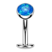 Nouvel arrivage ASTM F136 G23 titane flottant nombril Piercing opale lunette ensemble sans fil pousser dans les anneaux de ventre