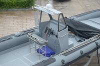 Zhenbo 40ft Large Rib Boats Super Yacht RIB-1200 12M Gonflable Rib Boat avec Coque en Fibre de Verre ORCA Hypalon Pontoons
