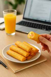 Sanquan Sweet Mango Pomelo Sago Spring Roll Crispy Quick-Frozen Dessert Bag 4.8kg Durée de conservation 12 mois Friture/<span class=keywords><strong>Micro</strong></span>-ondes 0 - Product Image 3
