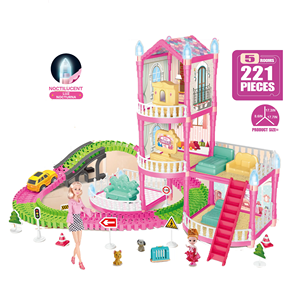 DIY Villa Toy Princesse <span class=keywords><strong>Maison</strong></span> <span class=keywords><strong>de</strong></span> Poupée pour Enfants - Product Image 1