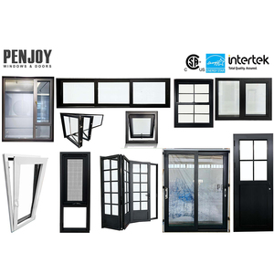 Fenêtre à double battant PENJOY en aluminium, à ouverture verticale, facile à nettoyer, à rupture de pont thermique, insonorisée, pour cuisine extérieure et usine - Product Image 6
