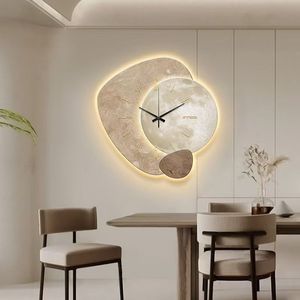 Horloge murale contemporaine de luxe moderne de 40 cm, décoration murale pour la maison, veilleuse, grande horloge suspendue, luxe, dropshipping 2025, décoration murale - Product Image 3