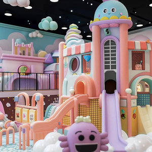 Centre de jeux intérieur pour enfants, aire de jeux souple, parc de trampolines et maisons de jeu de rôle, équipement de divertissement parfait - Product Image 1