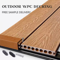 Panneaux de terrasse et de mur extérieurs en WPC-résistant aux intempéries, anti-moisissure, composite bois-plastique écologique pour jardin/patio