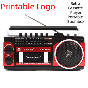 Reproductor de Casetes Retro de Fábrica BJL-659, Radio Portátil AM FM SW, Grabadora de Casetes, USB, TF, MP3, BT, Audio para el Hogar y Exteriores - Product Image 1
