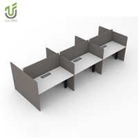Comptoir de réception moderne au design professionnel IULTRA avec bureau à hauteur debout électrique intégré pour accueillir les visiteurs
