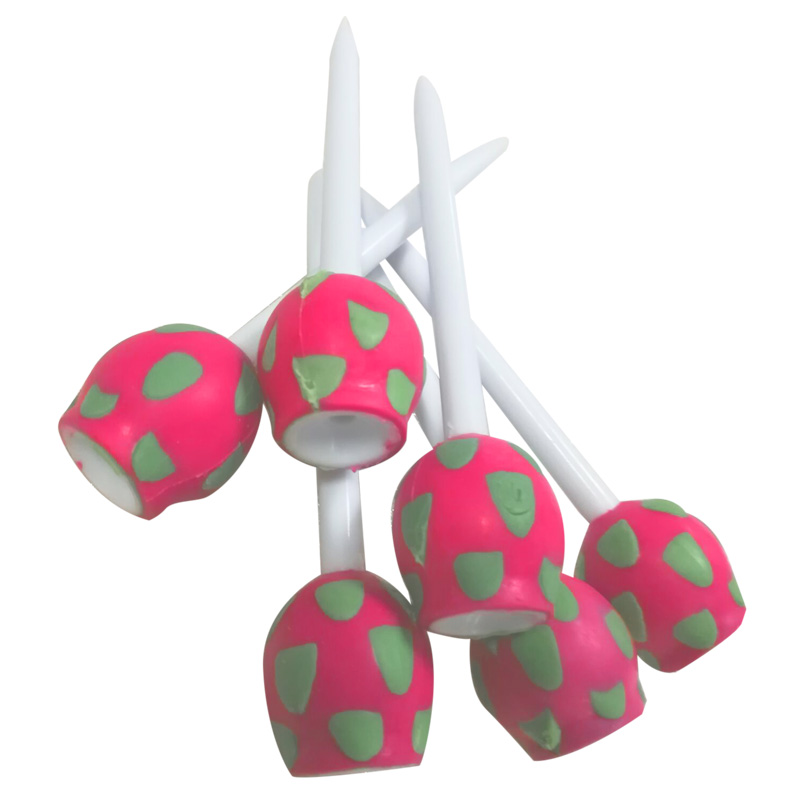 2021 high quality 83mm plastic fruit shaped golf tee accessories for golf course