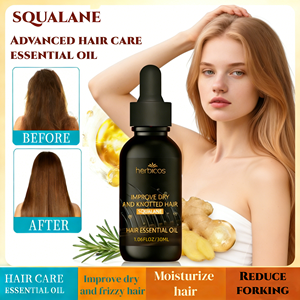 Herbicos Aceite para el cuidado del cabello Romero Jengibre y extracto de hierbas Fortalecimiento de las raíces del cabello Mejora la sequedad Frizz Productos para el cuidado del cabello - Product Image 1