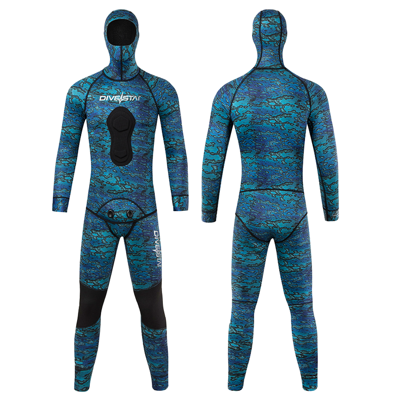 DIVESTAR Camo Spearfishing Wetsuits Men 3mm
