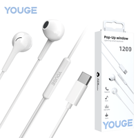 Écouteurs filaires intra-auriculaires avec micro Type-C, conception personnalisée, câble de 1,2 m, reproduisent la musique avec une fidélité des détails, qualité pour audiophiles exigeants